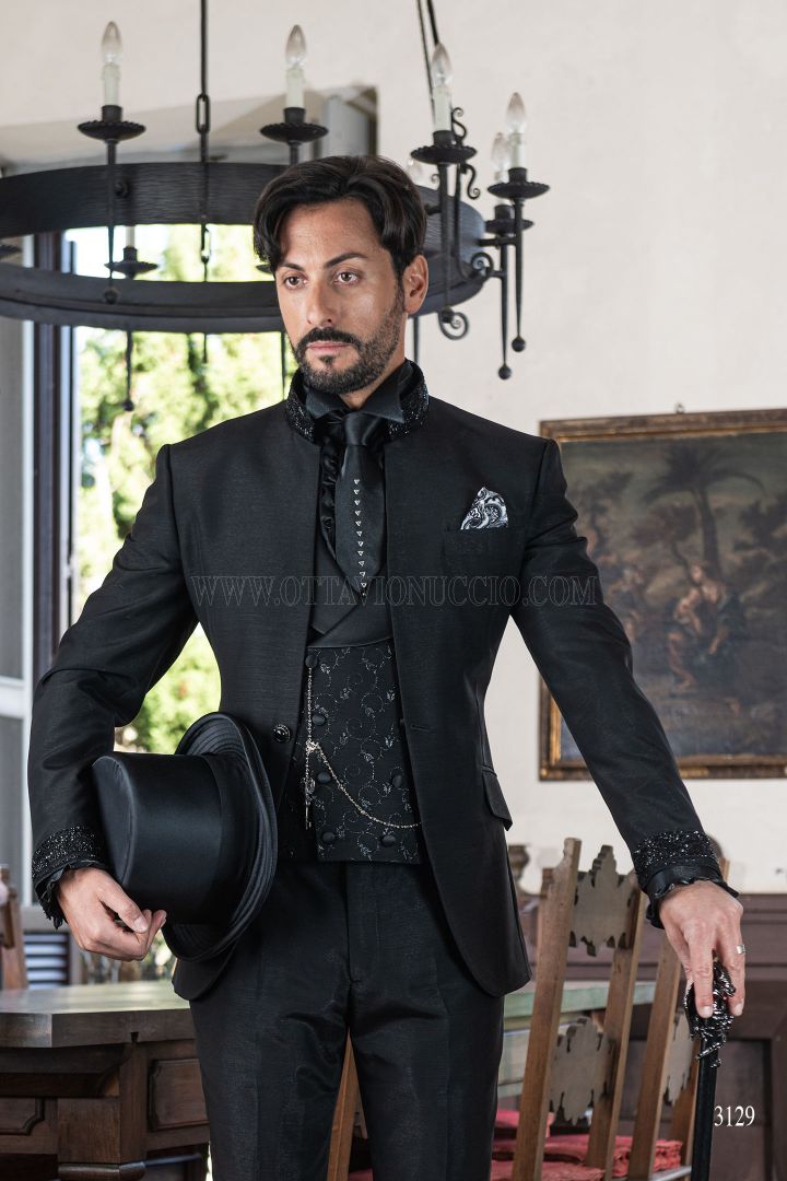 Gothic wedding tuxedos for grooms 2024 - Collection Gothic - Ottavio ...