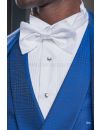 Royal blue checkered man jacket and vest with white pants - Ottavio Nuccio  Gala